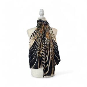 ECHO Silk Blend Ornate All Over Print Scarf -OS